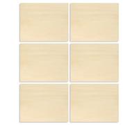 Contreplaqué 3 mm | Bois non traité, 6 pièces non finies pour découpe gravure décoration passe-temps projets construction miniatures