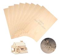 Contreplaqué, 8 Morceaux de Planche de Bois Clair, 200X100X1,5 mm, Planches en Bois de Tilleul, Planches de Balsa en Contreplaqué, Planches d'artisanat pour la Sculpture, la Peinture ou le Modelage