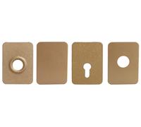 Contreplaque pour verrou ARNOV ZENITH à trou de diamètre 23 mm bronze or ISEO 97014805