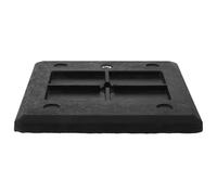 Contrepoids de Poubelle Rectangulaire en Caoutchouc, Stabilisateur Robuste | Support Discret, Construction sans Joint, Surface Lisse, pour Bacs Ronds, Bureaux, Sols Irréguliers