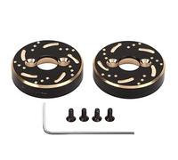 Contrepoids d'essieu arrière en Laiton, 2 pièces, Haute résistance, pièces de Mise à Niveau pour Voitures RC Traxxas 1/18, Noir et Or