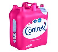 Contrex Eau plate Bouteille Eau minérale naturelle Contient naturellement du calcium et du magnésium 6x 1.5L