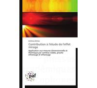 Contribution à l'étude de l'effet mirage - DELMAS-A - P.academiques Francophones - broché - Essai