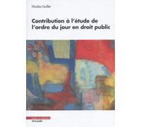 Contribution À L'étude De L'ordre Du Jour En Droit Public
