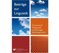 Contributions à la linguistique. Grammatik Pragmatik...
