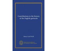 Contributions à l'histoire des gutturales anglaises