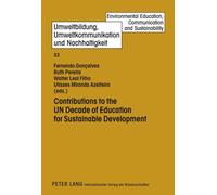 Contributions To The Un Decade Of Education For Sustainable Development