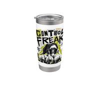Control Freak Border Collie Herding, chien de berger Gobelet isotherme en acier inoxydable double paroi