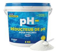 CONTROL GARDEN Réducteur de pH Piscine Granulé 5 KG | pH- pour Piscines Intérieures et Extérieures | Régulateur Solide Super Concentré | Compatible Piscines Polyester, Liner et Électrolyse au Sel