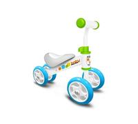 Stamp Premiere Draisienne Baby Walker Skids Control, JS123250, Bleu-Blanc Hauteur 40 cm - Longue