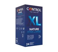 Control Préservatifs Nature XL. Boîte Pack économique 24 préservatifs lubrifiés. Ajustement parfait pour une relation sûre.