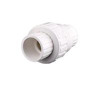 Control Valve, 1pcs PVC Check Valve Sewer Tube One-Way Valves, Garden Watering Irrigation Water Supply Pipe Connector ID 25~110mm (Size : I.D 25mm) (Size : Inner Dia 50mm)