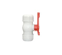 Control Valve, 2-Way Ball Valve, Water Pipe Tee Coupler Ball Valve 2-Ways Quick Connector T-Type PVC PE Fast Connection (Size : 25mm x Repair) (Size : 32mm x repair)