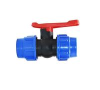 Control Valve, Ball Valve, 20/25/32/40/50mm Water Pipe Quick Valve PE Tube Fast Connection PVC Ball Valves Accessories 1pcs (Size : 50MM) (Size : 40MM)