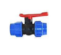Control Valve, Hose Fitting, 20/25/32/40/50mm Water Pipe Quick Valve PE Tube Fast Connection Pvc Ball Valves Accessories 1pcs (Size : 50MM) (Size : 50MM)