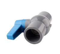 Control Valve, ID 20/25/32/40/50/63mm PVC Pipe Ball Valves, for Water Irrigation System Drainage Tube Quick Valve Water Pipe Connector Fittings (Size : I.D 40mm) (Size : Inner dia 40mm)