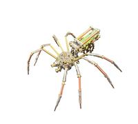 ControlCraze Kit de modèle d'araignée mécanique 3D en métal, inspiré de Steampunk, modèle d'ingénierie à faire soi-même, cadeau pour elle ou lui, version F-132 pièces