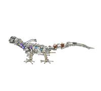 ControlCraze Puzzle 3D en métal - Lézard steampunk - Pour adultes - Montage DIY - Pour ornements de bureau et cadeaux (1000 pièces)