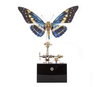 ControlCraze Puzzle 3D en métal pour adulte, steampunk mécanique, papillon, boîte à musique, puzzle 3D, kit de modélisation, boîte à musique, 300 pièces, à monter soi-même, jouet animal, cadeau (kit)