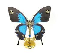 ControlCraze Puzzle 3D en métal pour adultes, steampunk mécanique, papillon, avec socle, modèle de puzzle d'insecte, pour ornements de bureau et cadeaux, 100 pièces