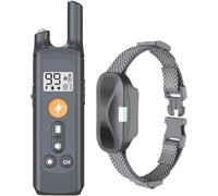 Contrôle à Distance Chien de Formation Anti-aboyage Dispositif Longue Distance imperméable électronique Collier de Choc Rechargeable Anti-Chien aboyage Fournitures de Formation (Un contrôle Un, Noir)