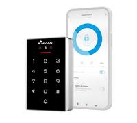 Contrôle d'accès intelligent avec reconnaissance faciale, clavier PIN, carte RFID et application WiFi - 2000 utilisateurs, IP68 extérieur, gestion à distance Tuya Smart, codes temporaires NIVIAN