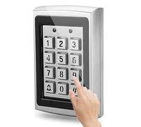 Contrôle d'accès pour porte - Clavier à code 125 kHz avec boîtier métallique, lecture RFID et mot de passe, pour serrure intelligente (argent)