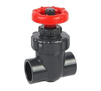 Contrôle de débit de vanne à membrane en PVC(Dark Gray,40mm(DN32))