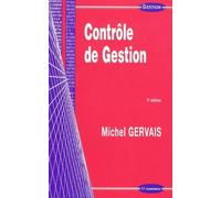 Controle de gestion, 9e ed. - Michel Gervais - Economica - broché - Etude