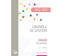 Contrôle de gestion - Corrigé: UE 11 du DCG