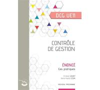 Contrôle de gestion - Énoncé UE 11 du DCG - Florence Douzenel - Corroy Eds - broché - Scolaire / Universitaire