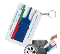 Contrôle de la bande de roulement du pneu portable règle - manomètre de bande de roulement réglable | Range Painte Step Depth estime | Profondeur des clés Évaluer la lecture de la mesure des pneus