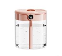 Contrôle de la brume facile - Modes de pulvérisation réglables sur un humidificateur silencieux de 2 L pour un confort personnalisé de jour comme de nuit (rose)
