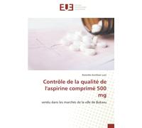 Contrôle de la qualité de l'aspirine comprimé 500 mg: vendu dans les marchés de la ville de Bukavu