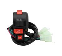Contrôle de l'interrupteur de guidon de 22 mm compatible avec 250cc 110cc 125cc de moto ATV Scooter Horn Signal Signals Indicateur Stop STOP Light(Switch)