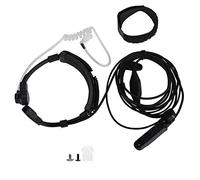 Contrôle du Larynx télescopique A58, Microphone Larynx, oreillette à Tube Acoustique dissimulé avec Doigt PTT Compatible pour UV-XR A-58 UV-9R Plus GT-3WP