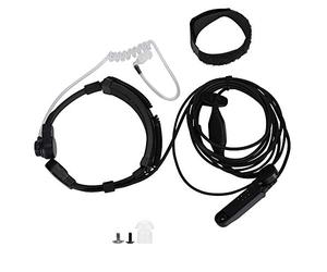 Contrôle du Larynx télescopique A58, Microphone Larynx, oreillette à Tube Acoustique dissimulé avec Doigt PTT Compatible pour UV-XR A-58 UV-9R Plus GT-3WP