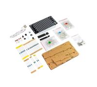 Contrôle du son LED Music Spectrum Rhythm Light Display Pickup Production Direct Insert Practice DIY Electronic Kit DIY (avec coque)