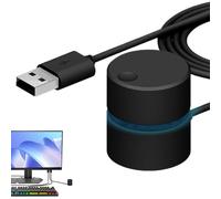 Contrôle du volume rotatif - Pour un réglage précis avec rallonge - Contrôle du volume USB comme rotation - Pour PC, ordinateur, bureau, jeu audio à la maison, à l'intérieur, pour apprendre la musique