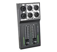 Contrôle du volume studio - Réglage du moniteur passif | 1 entrée, 2 sorties, fader 70 mm | Série de dispositifs de contrôle audio de haute précision, équipement de système de son home studio pour un