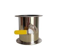 Contrôle manuel du volume d'air en acier inoxydable 304 | Taille 76/80/100/110/89 mm, Utilisation : Ventilation CVC(89mm)