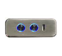 Contrôle moderne motorisé de la distance de couchage dans les chargeurs USB ABS électrique canapé contrôleur carré pour appareils mobiles ABS solide télécommande de canapé