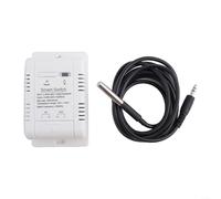 Contrôlé par application pour interrupteur de température intelligent avec prise en charge RF 433 MHz pour une intégration Tuya et une gestion précise de la température ambiante (16 A avec fil de 1 m)