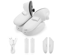 Contrôlers Dock de Charge sans Fil avec 2 Batteries Rechargeables de la Station de Charge de contrôleur de contrôleur 20W Charge Rapide avec indicateur LED pour / 3 pour Quest 3