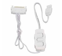 Contrôleur ARGB 5 V 3 Broches, Contrôleur de Ventilateur ARGB 6 Niveaux de luminosité, Contrôle Manuel, Alimentation pour Panneaux d'éclairage