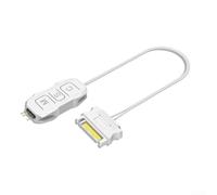 Contrôleur ARGB 5 V 3 broches pour hub SATA, interrupteur de mode manuel pour ventilateurs de boîtier PC, bandes LED (blanc)