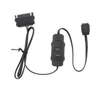 Contrôleur ARGB, Contrôleur de Ventilateurs PC ARGB, Alimentation SATA Professionnelle 5 V 3 Broches, Télécommande ARGB Light Stripe pour Ventilateurs PC, Refroidisseurs, (Black)