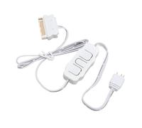 Contrôleur ARGB Contrôleur Rvb 5V 3 Broches, Télécommande à Bande Lumineuse d'alimentation SATA, pour Ventilateur PC, Bande Lumineuse (White)