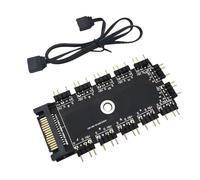 Contrôleur ARGB HUB 1 à 11 ports 5 V 12 connexions RGB LED 3 broches avec ports SATA/IDE