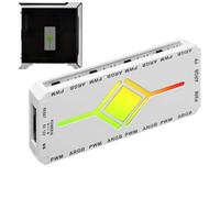 Contrôleur ARGB - Hub Ventilateur 2-en-1 Avec Télécommande | Hubs Ventilateurs RGB Pour PC | Dispositif Compact Coordination RGB Pour Bureau, Home Cinéma, Chambre, Salle De Jeux, Fête, Gamers,